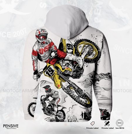 ublimated Motorbike Full Zip Hoodie